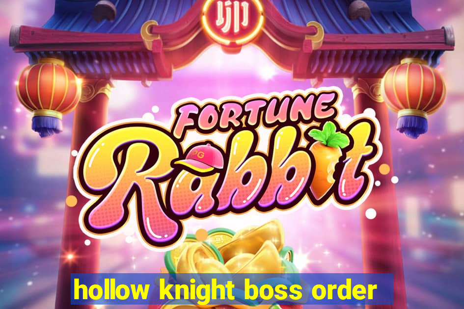 hollow knight boss order